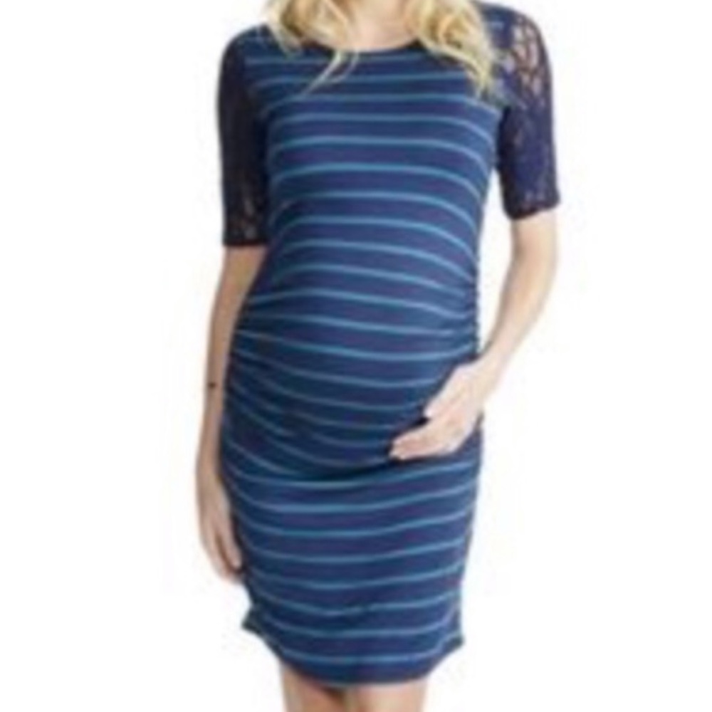 🤰🏼Jessica Simpson Blue Maternity Dress